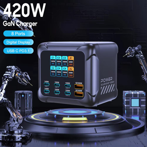 Ubigbuy 420w gan usb charger - ubigbuy,